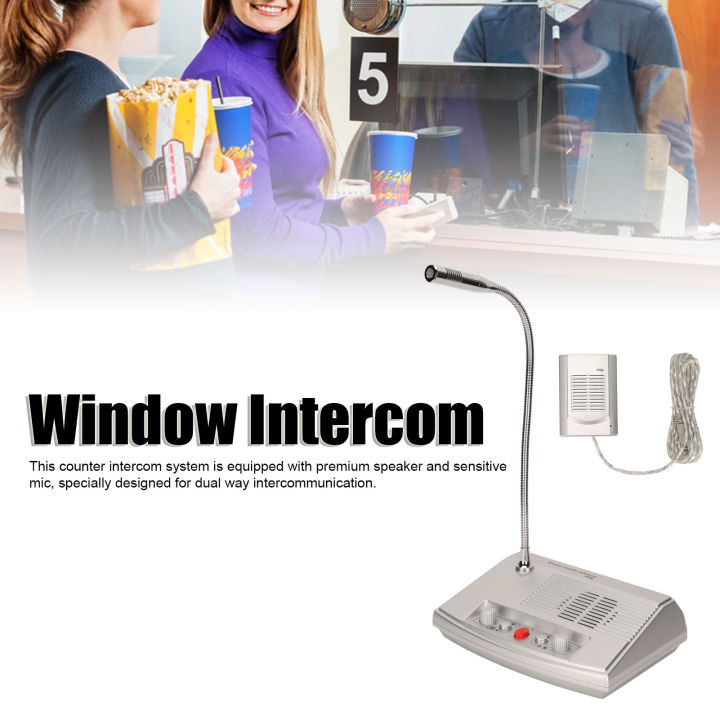 Window Intercom System Easy Control Window Intercom 100‑240V for ...