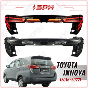 Toyota Innova (2016-2022) (A) 5pcs Tail Lamp Tail Light Rear Trunk Garnish Dynamic LED Daylight DRL Running Signal Brake Taillamp Taillight Taillamps Taillights 2016 2017 2018 2019 2020 2021 2022