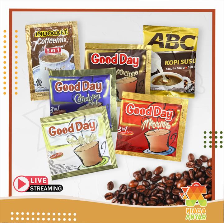 NA Indocafe Abc Good Day Kopi Instan Sachet Satuan / Coffeemix 3
