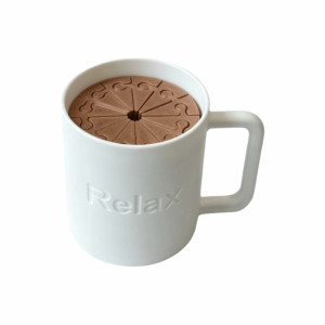 PYA94 3D Printed Coffee Spill Fidget Toy Portable Simulated Coffee Cup Coffee Spill Toy Keychain Office Fun Funny  Ornament Adults