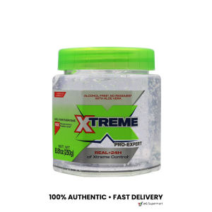 Xtreme Pro-Expert Clear Styling Hair Gel 250g – Alcohol-Free Hair Styling Gel with Aloe Vera