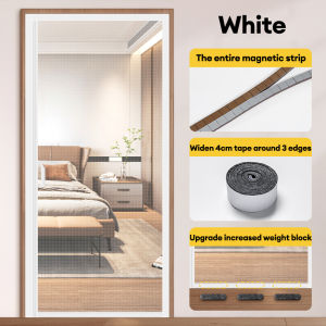 Magnetic Door Curtain Anti Mosquito Net Full Magnetic Screen Door Side Opening Anti Fly Insect Door Invisible Stainless Steel Mesh Door Screen