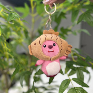 คนดังทางอินเทอร์เน็ตน่ารักและน่ารัก Beaver Ruby จี้การ์ตูนตุ๊กตาของเล่นกระเป๋าตุ๊กตาพวงกุญแจ