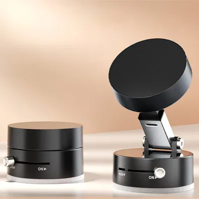 Vacuum Suction Cup Magnetic Mobile Phone Holder High Quality Adjustable Car Navigation Holder Portable Foldable Bracket