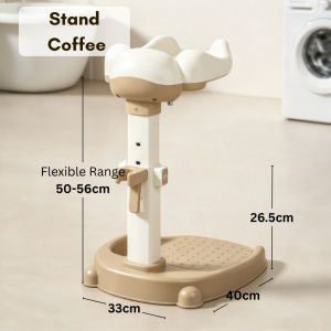 Baby Shower Stand with Chair Baby Bath Support Stand Adjustable Height Anti Slip Newborn Baby Bath Tub