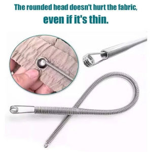 Dụng cụ luồn dây inox lò xo siêu bền – Combo 2 cây – Đầu tròn an toàn uốn cong dễ luồn mọi loại vải