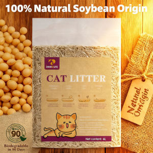 SUNSPACE soybean Scented Cat Litter 6L Flushable Odor Control Low Dust Clumping