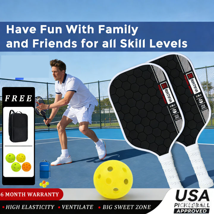 【COD】Pickleball Paddles Set , Lightweight Pickleball Rackets, Durable ...