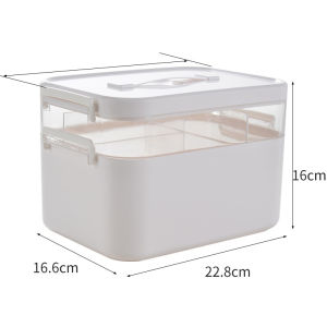 Dear Home กล่องเก็บยา กล่องใส่ยาใส่อุปกรณ์ต่างๆ กล่องยาสามัญประจำบ้าน กล่องยาพกพา