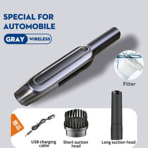 EKLEVA 6000Pa Handheld Wireless Car Vacuum Cleaner 120W Powerful Cyclone Suction Rechargeable Wet Dry Car Home Vacuum Cleaner 4000mAh