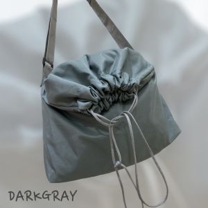 Uniqlo Big Size Drawstring Shoulder Sling Bag for Men and Women Nylon Quality