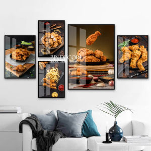 Tranh treo tường gà rán 17 trang trí decor quán ăn nhanh kèm đinh