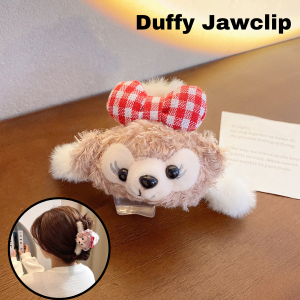 AIDA Fluffy Jaw Clip Hair Claw Rabbit Hair Pom Ins Plush Disney Stella Cartoon Shark Autumn Winter