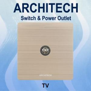 ARCHITECH PLATINUM B9-E03 ROSE GOLD Stop Kontak/OUTLET/JACK TV