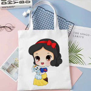Tas Serut Tote Bag Princess Disney Lucu String Bag Kanvas Wanita Goodie bag Ulang Tahun Anak Cewek