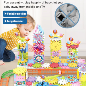 Electric Building Blocks Large Particles Paradise Assembly Toy Set