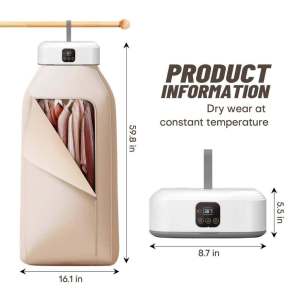 便携式烘干机XM Portable Clothes Dryer Machine 600W Smart and Convenient Quick-drying with Timing Intelligent Heating Clothes Drying