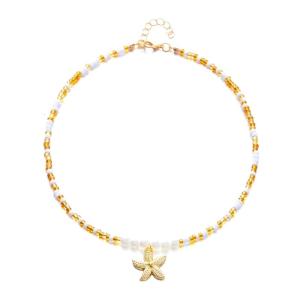 Ngọc trai tinh tế Dây chuyền hạt với Bohemian sao biển quyến rũ xách tay lý tưởng cho thời trang và quà tặng cho