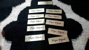 Label Satin Label Hijab Label kaos Label Baju