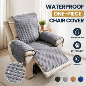 Recliner Chair Cover Waterproof Wear-resistant Elastic Strap One Piece Polyester Sofa Protector