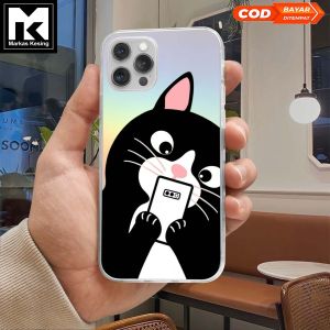 Case Hologram Tecno Spark 20 Spark 20 Pro Spark 20c Spark Go 2024 Motif ( CAT 2 ) Softcase Hologram Bening Tebal - Clear Case 2MM - Sofkes Hp - Kesing Lucu - Casing Viral