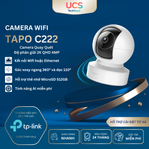 Camera WiFi TP-Link Tapo C212 / C222 2K – Quay 360° AI Đàm Thoại 2 Chiều