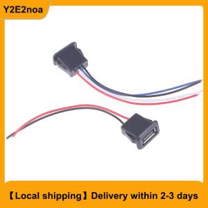 【Local shipping】 USB 2.0 Female Power Jack USB2.0 Charging Port Connector With Cable USB Charger Socket