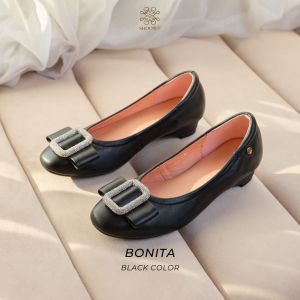 Shoowy รองเท้าหนังแกะรุ่น Bonita Black Color (สีดำ)