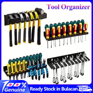 Melo home Hardware Tool Organizer Wall Mounted Screwdriver Pliers Holder Garage Screwdriver Tool Storage Rack