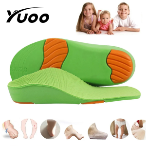 YUOO Kids Orthotics Insoles Arch Support Flat Foot OX-Legs Children Insole