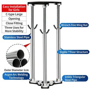 FLYING Stainless Steel Undermount Sink Supports Adjustable Long-Lasting Durability Washbasin Countertop Support Legs Durable Multifunctional Kitchen Sink Brackets Home Kitchen