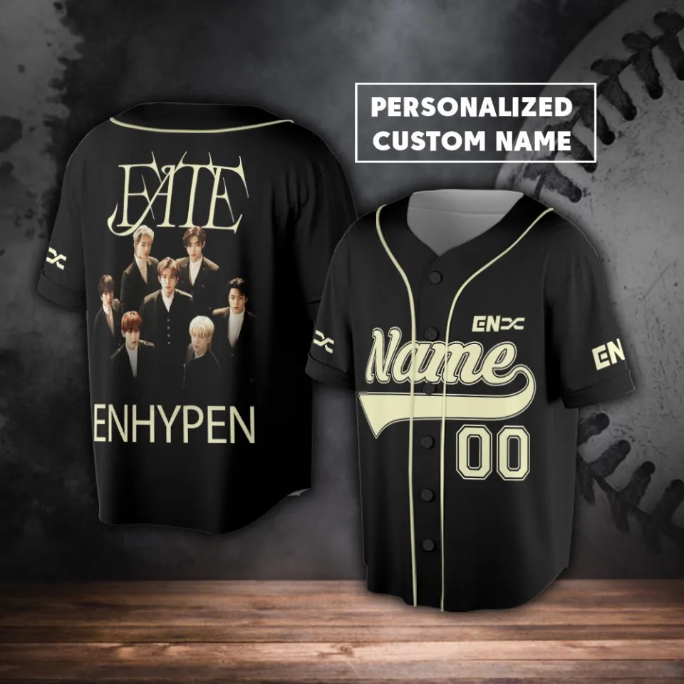 Custom Enhypen Kpop Baseball Jersey, Personalized Number and Name
