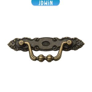JDWin Bronze Color Classical Vintage Retro Carving Drawer Handle Cabinet Furniture Handle 1Pc