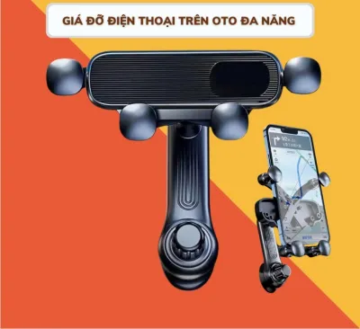Kẹp Điện Thoại Gắn Cửa Gió Điều Hòa Trên Xe Hơi ( Ô TÔ ) Không Chắn Gió Xoay 360 Độ Dễ Tháo Lắp Cực Kì Chắc Chắn