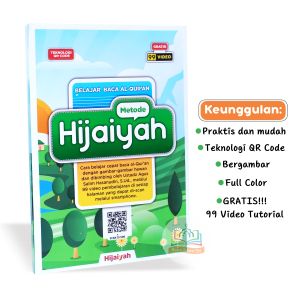 Metode Hijaiyah - Cara Belajar Cepat Baca Al-Quran dengan Gambar untuk Anak - Berwarna Full Color + QR Code Video Tutorial - Pengganti Iqro/Iqra