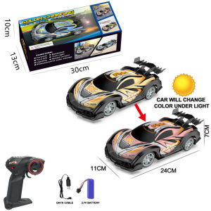 2.4G remote control 1:18 Racing Car Photosensitive color change remote control car With lights
