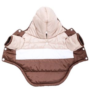 JAYQQ Chống gió Áo khoác cho chó cưng Đậm đặc Ấm áp Áo khoác hoodie cho chó Thoải mái Áo khoác cho thú cưng Mùa đông