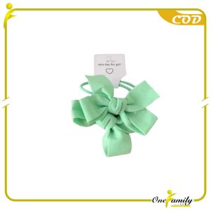 ONE-C950 Ikat Rambut Pita 2Pcs Wanita Kunciran Korea / Set Karet Rambut Anak Lucu Motif Pita
