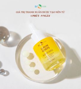 Serum 9DAYS Ngừa Lão Hóa Da - Dưỡng Ẩm Giảm Nhăn Mờ Thâm Nám BIOCOS 15ml