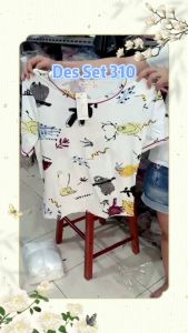Gs set casual sleepwear 310 set santai terkini impor tanah Abang grosir pakaian santai wanita model terkini