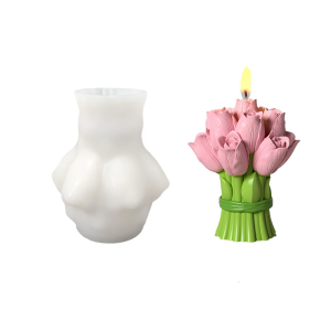 Heat Resistant Silicone Mould for Tulips Bouquet Sturdy Materials Ideal for Craft Enthusiasts