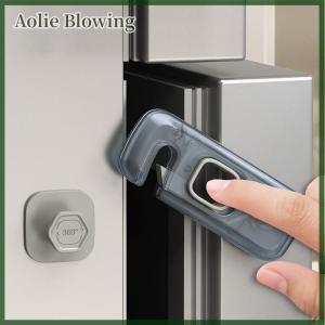 Aolie 1Pc Home Refrigerator Lock Fridge Freezer Door Catch Lock Toddler Kids Child Cabinet Safety Lock For Baby Safety Child Lock