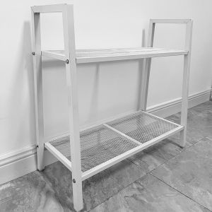 Multilayer Storage Rack (4 Tier) | Rak Besi Buku Bertingkat | Heavy Duty Steel Shelf for Living Room Kitchen Shop | Display & Organizer