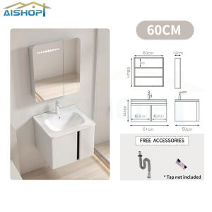 [SG Seller]304 Stainless Steel Bathroom Cabinet With Rounded Corners Bathroom Washbasin 60-80cm