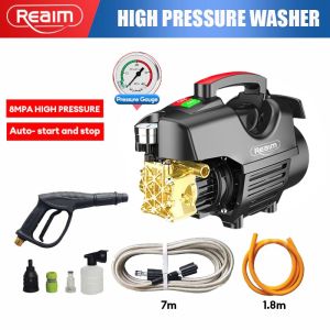 REAIM Turbo High Pressure Washer Household Power 220V High Pressure Send accessories Sprayer Pressur Car Washer machine