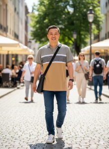 BỎ MẪU - Áo thun cá sấu có cổ nam sang trọng lịch sự