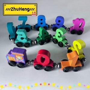 zhuheng 1 bộ bằng gỗ Magnetic số Train đồ chơi Montessori giáo dục đồ chơi Train Kit sớm nhận thức học tập giảng dạy bộ cho trẻ mới biết đi