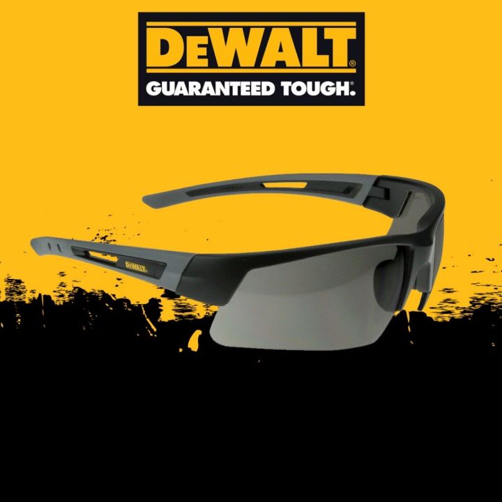 แว่น DeWalt DPG100 CROSSCUT SMOKE Protective Safety Glasses Work