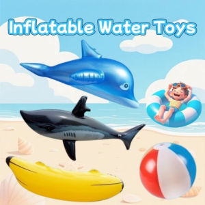 Inflatable Water Toys for Kids Beach Toys Ball Shark Dolphin Swimming Toys for Pool Party Outdoor