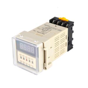 DH48S-2Z 0.01S-99h AC110V 220V DC12V 24V lặp lại chu kỳ spdt đồng hồ hẹn giờ có thể lập trình Rơle đo thời gian với đui đèn